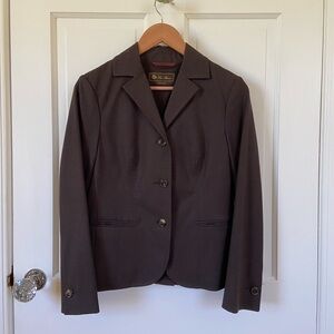 Loro Piana Vintage Virgin Wool Light Brown Blazer & Garment Bag Made in Italy 6